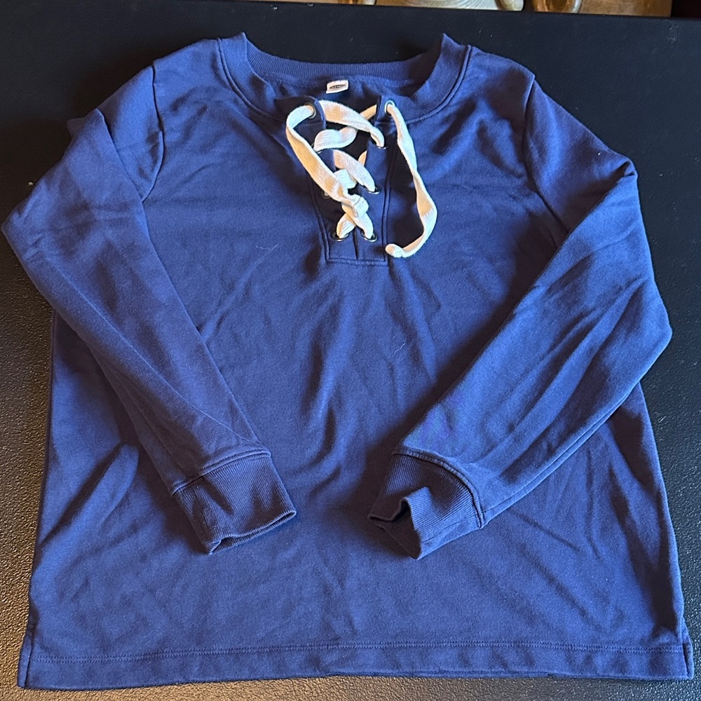 Old Navy Women's Blue Crew Neck Sweater